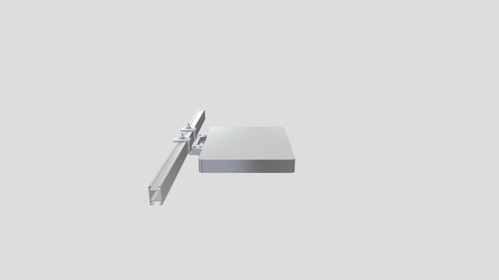 Perfil com Z micro inversor 3D Model