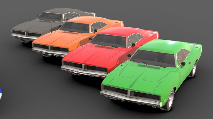 Dodge Charger General Lee Modello 3D - Scarica Veicoli on