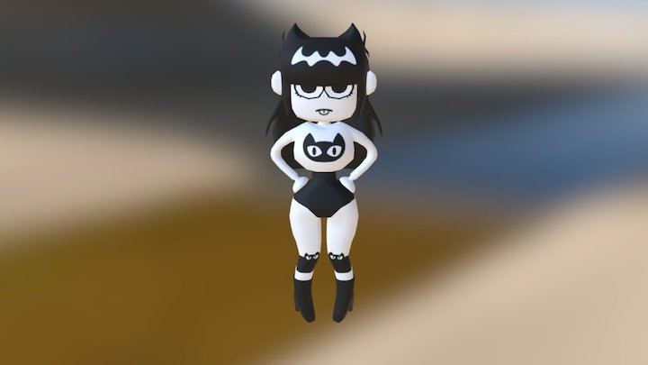 Kitty Kat Girl 3D Model