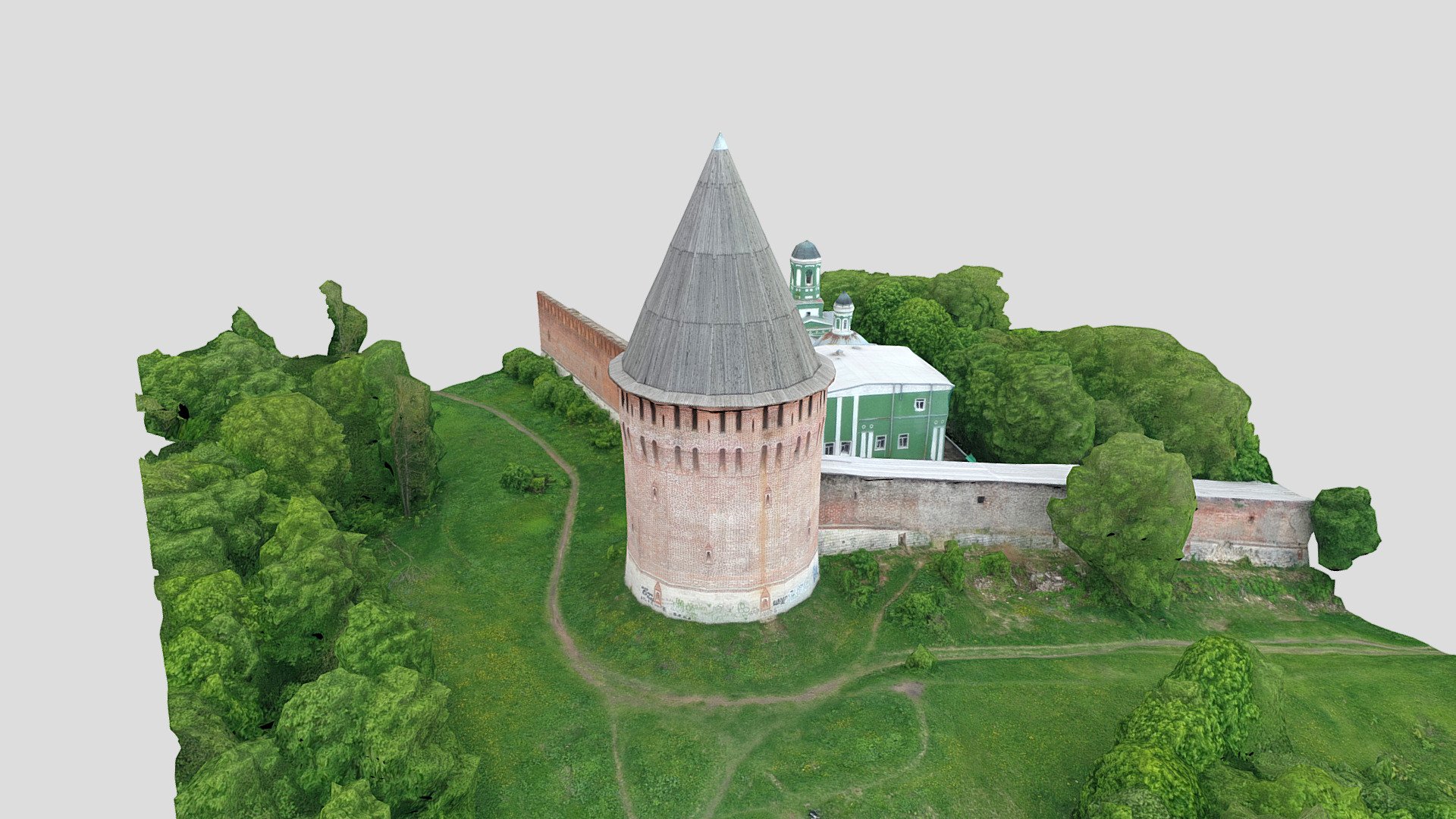Башня Веселуха, г. Смоленск — Sketchfab embed 3D viewer
