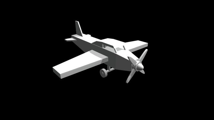 Toy Plane Pratice 3D Model