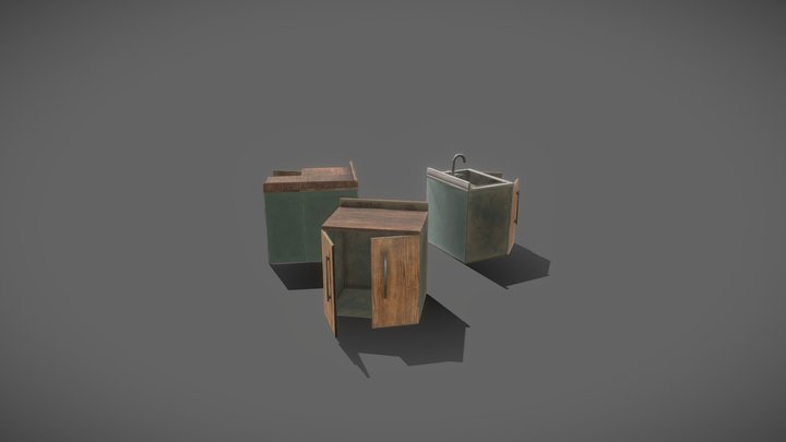 Old Counters 3D Model