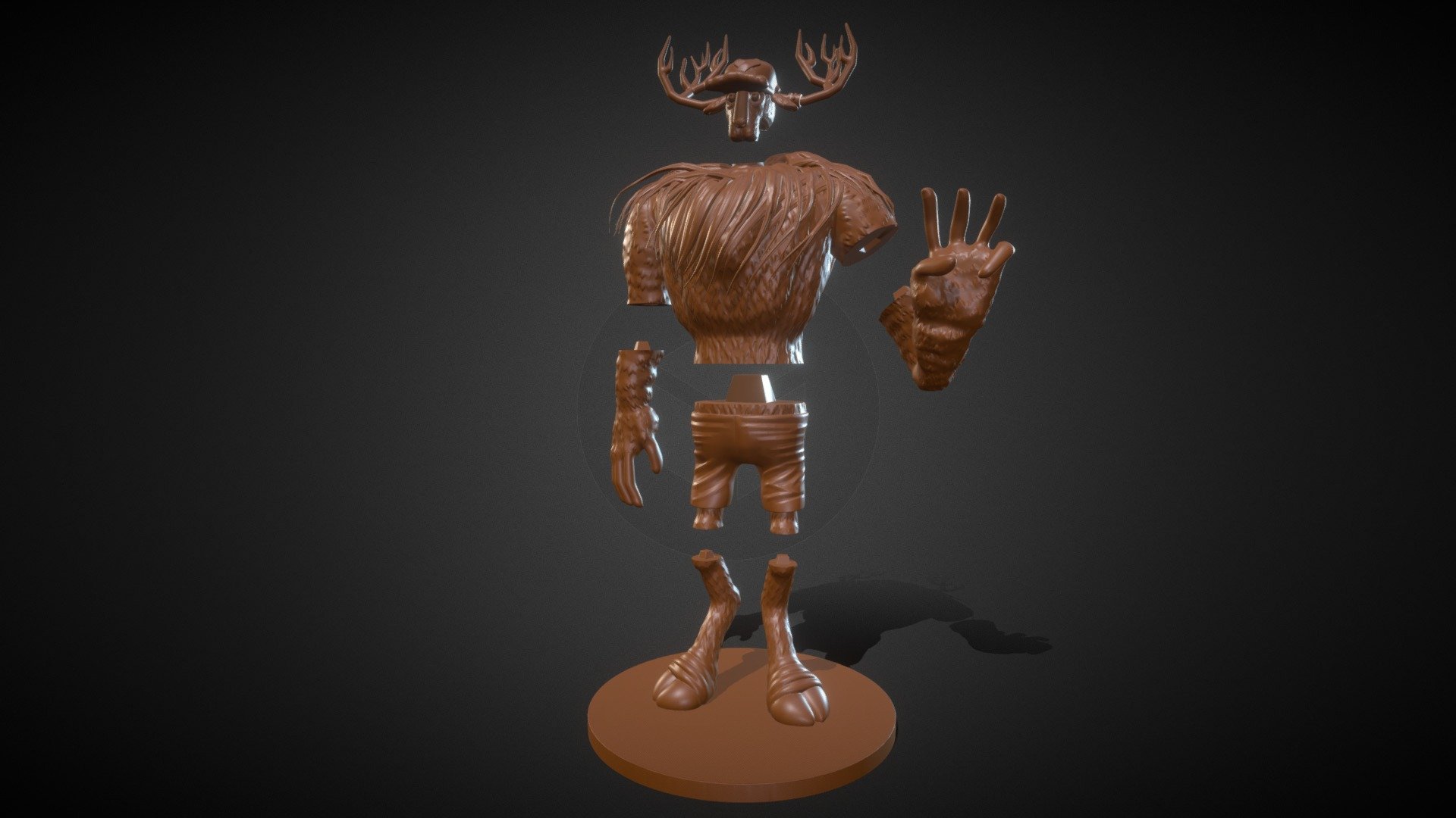 Monster Point 3D model 3D printable