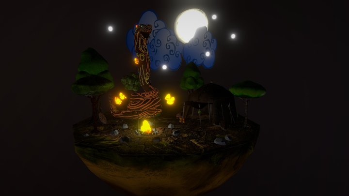 ALDEIA DA BOITATÁ 3D Model