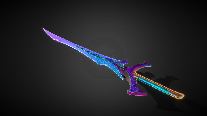 Fantasy Sword 3D Model
