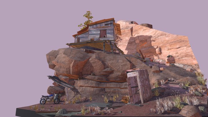 DAE Diorama - Forest Loner 3D Model