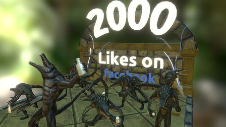 Bad Minions - 2k LIKES on Facebook 3D Model