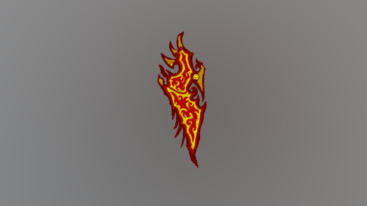 Flame Shield 3D Model