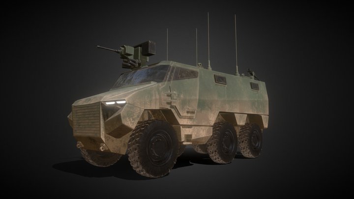 VBMR Griffon - Green Dirt - High Poly 3D Model