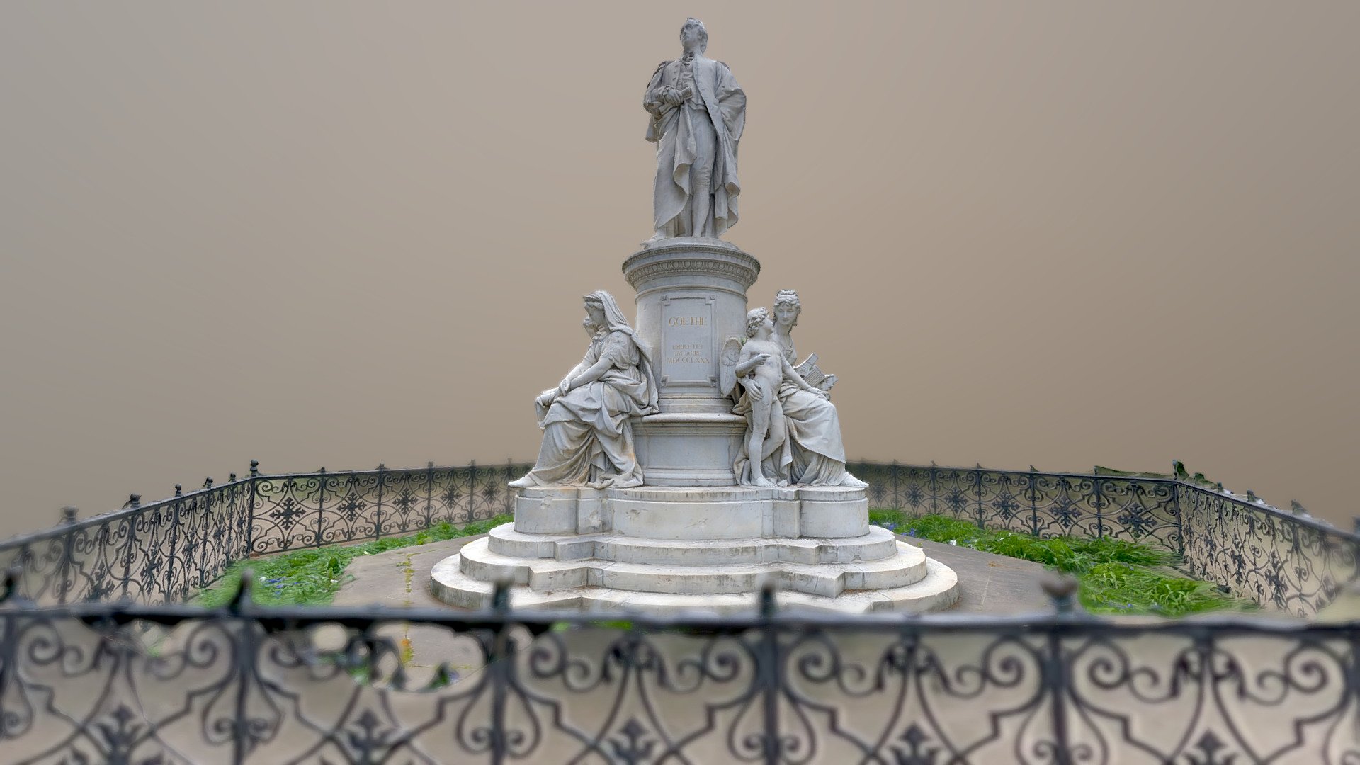 Goethe Monument — Sketchfab embed 3D viewer