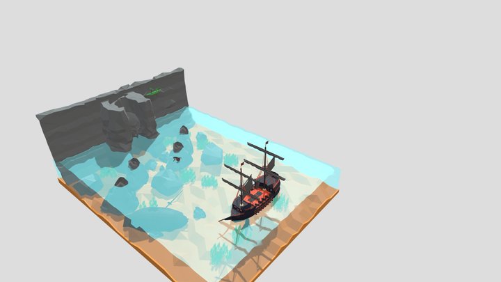 Pirate Cove 3D Model