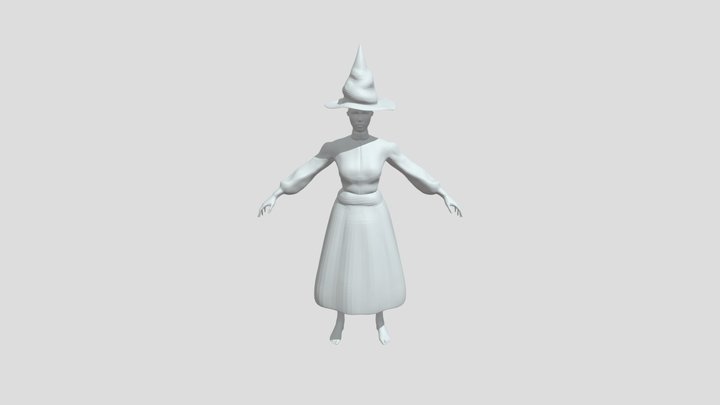 Witch Outfit 3D Model