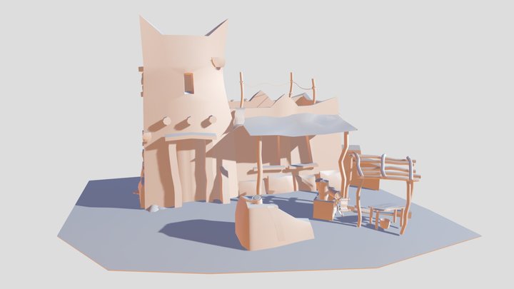 Egyptian Scroll Scripter 3D Model