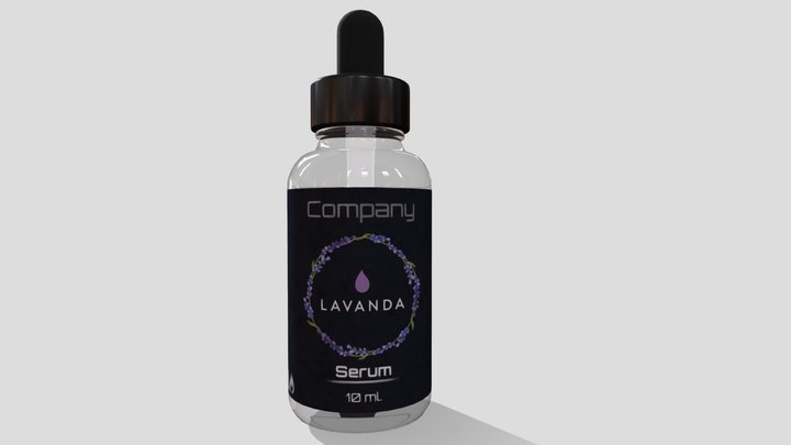Serum Bottle 3D Model