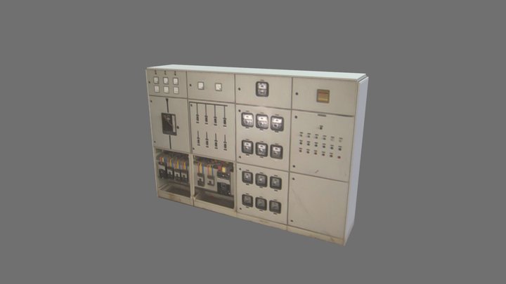 Electrical cabinet 01 3D Model