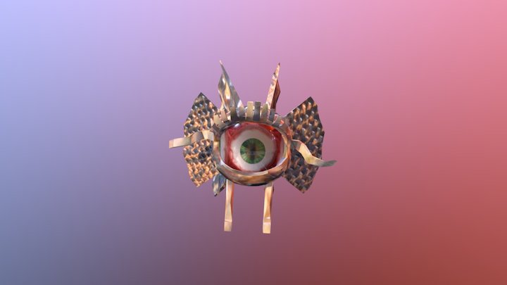 Eyeball Creature 3D Model