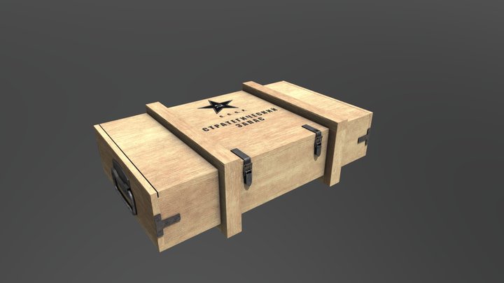 Army chest 3D Model