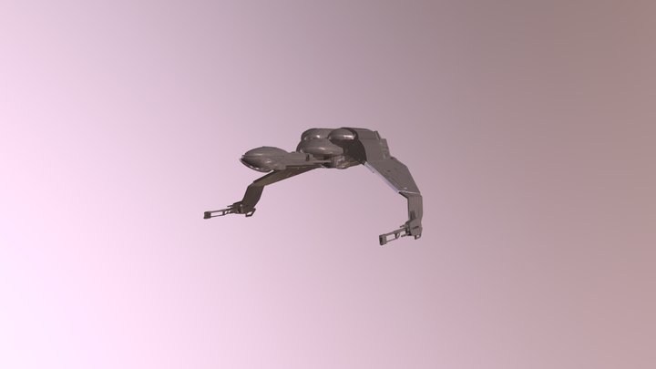 Strange space ship probably from Star wars 3D Model