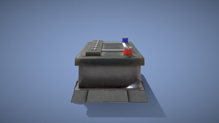 Car Battery 3D Model