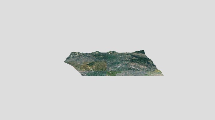ROCCAMONFINA VOLCANO AREA 3D Model