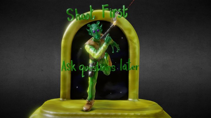 Greedo Shoot First 3D Model