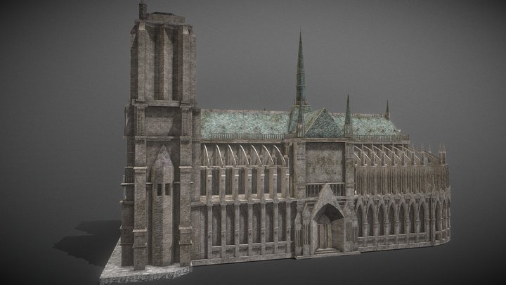 Notre-Dame De Paris 3D Model