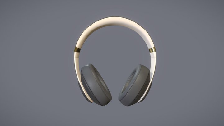 Beats Studio3 Wireless Headphones 3D Model