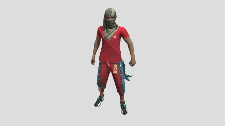 SKINS TRYHARD FREE FIRE BY : SHEEPX777 3D Model