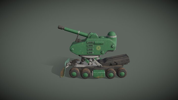 Stylized tank 3D Model