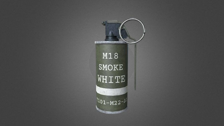 M18 Smoke (White) 3D Model