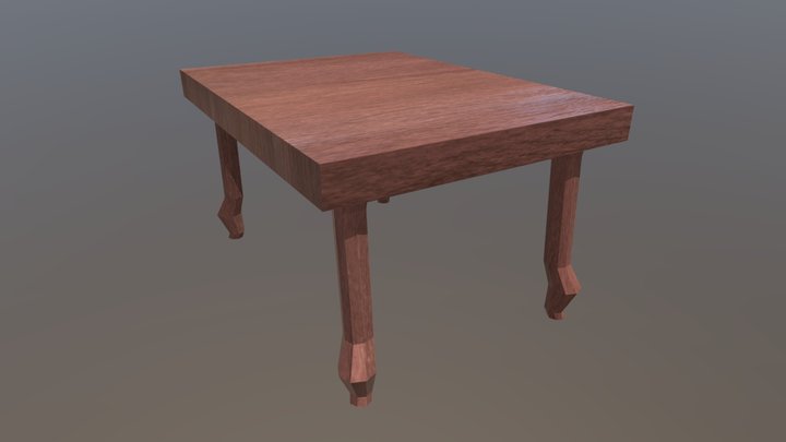 Simple Table 3D Model