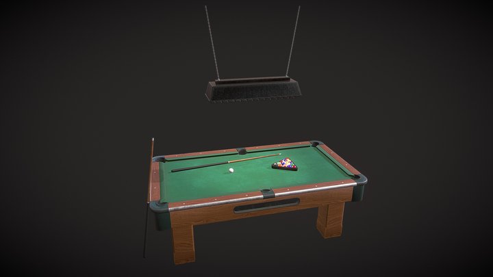 Pool Table 3D Model