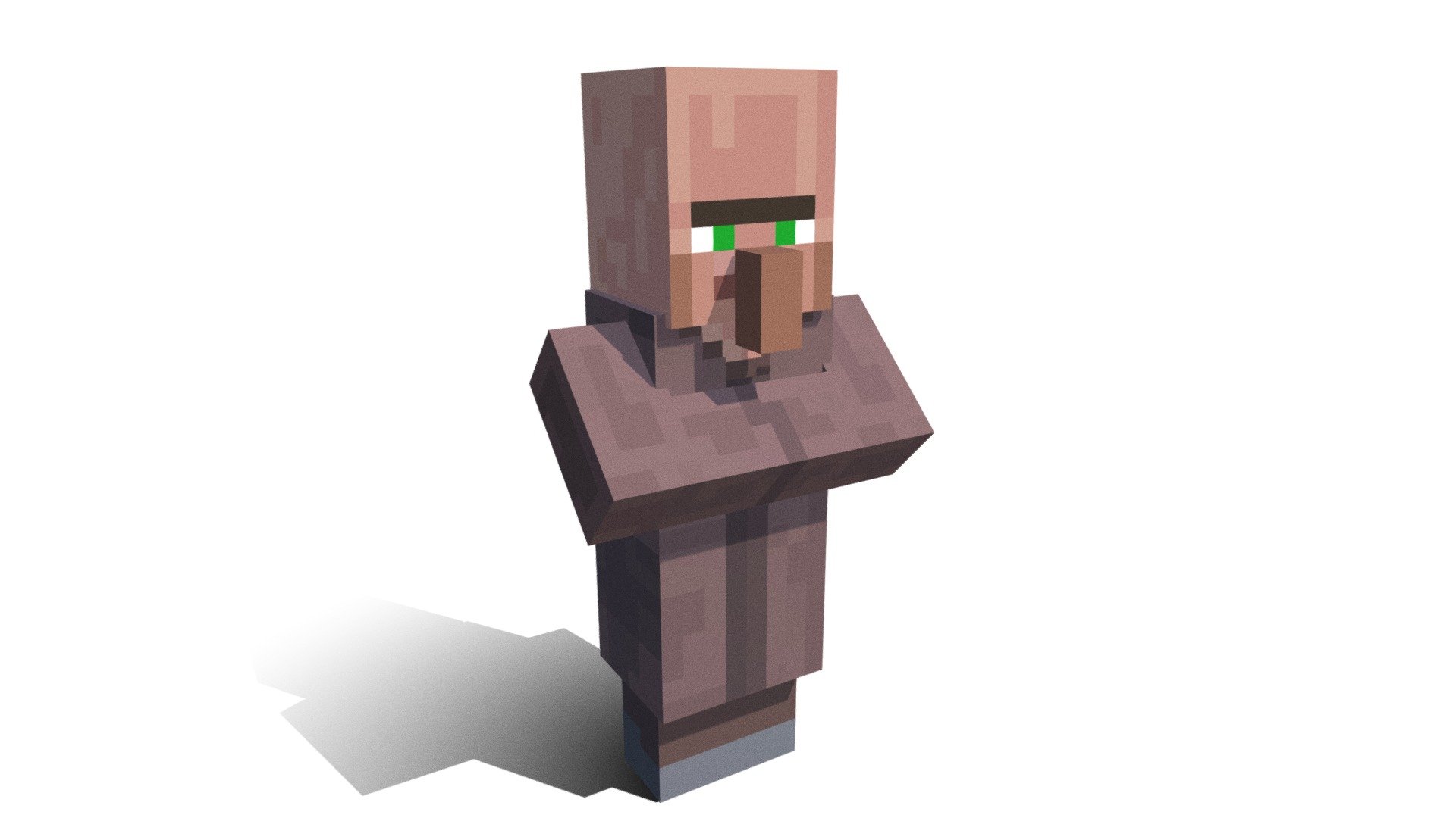 Minecraft Villager (Animatable) - Download Free 3D model by BlazingWildFire  (@BlazingWildFire) [b5242b9]