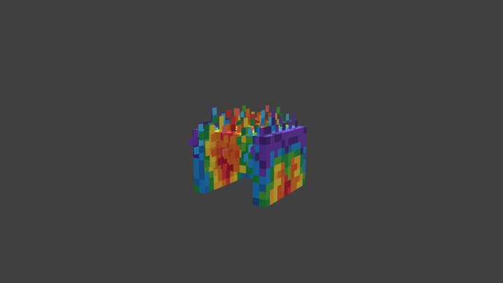 Clown Wig 3D Model