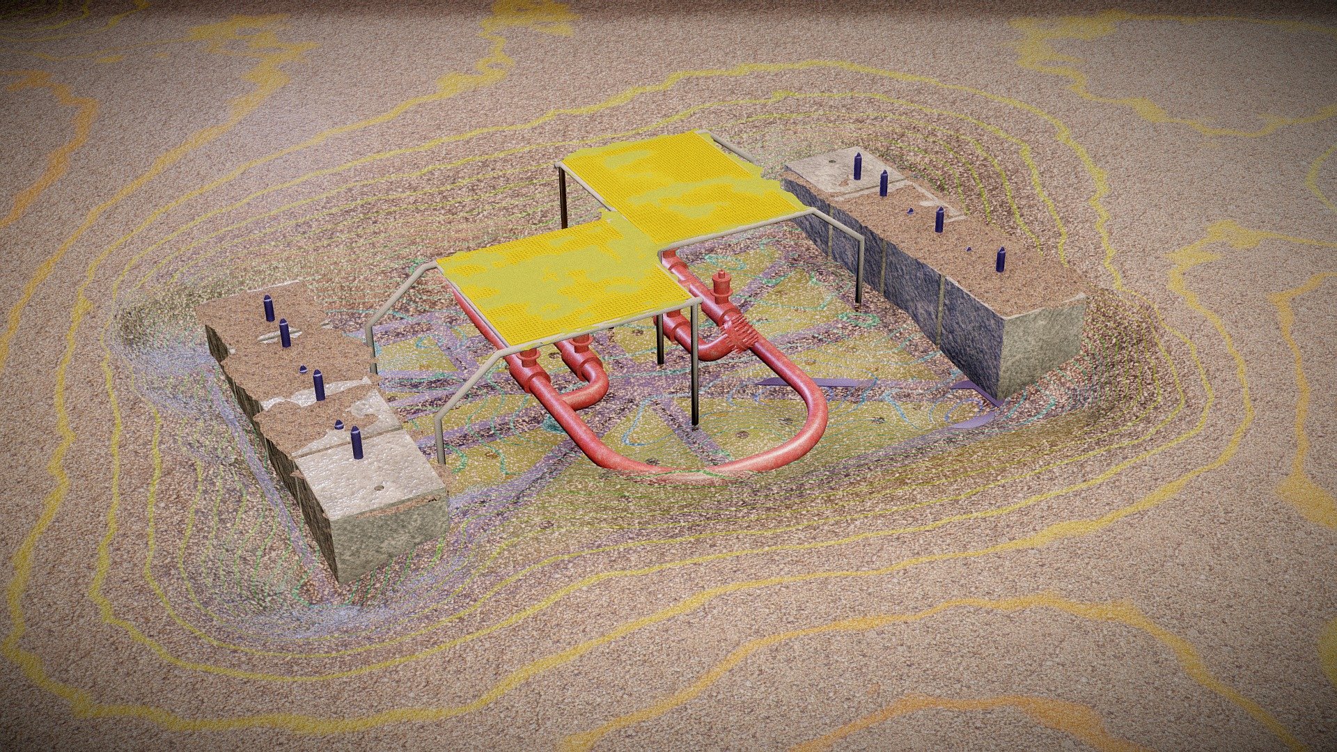 Estructura Plataforma Sumergida