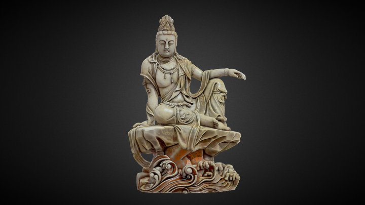 Chinese Song Dynasty Bodhisattva 3D Model