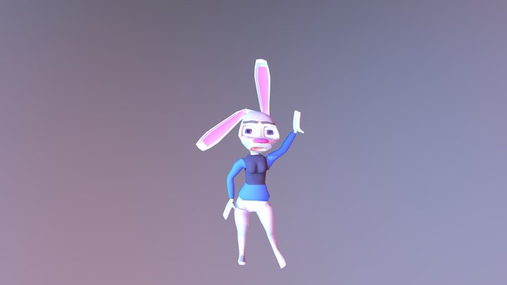 Judy Hopps V1.1 (posable and texcoord) 3D Model