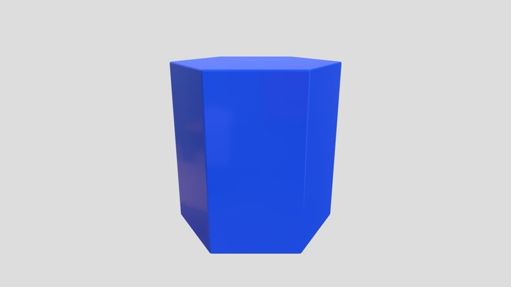 Prisma hexagonal 3D Model