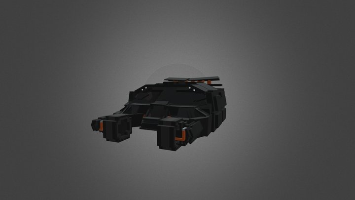 Batmobile Tumber (Bedrock Model) 3D Model