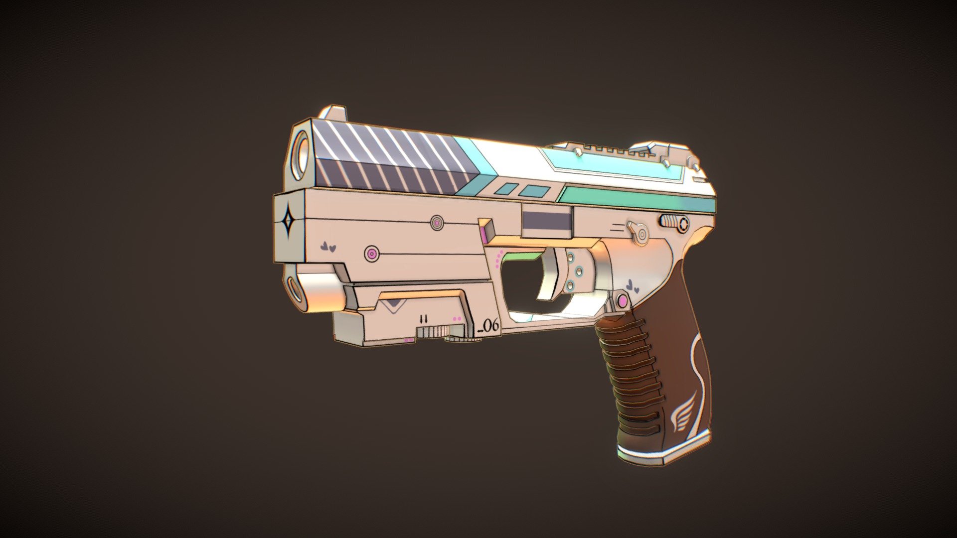 Gun - 3D model by Pratibha (@Camay) [b528a84] - Sketchfab