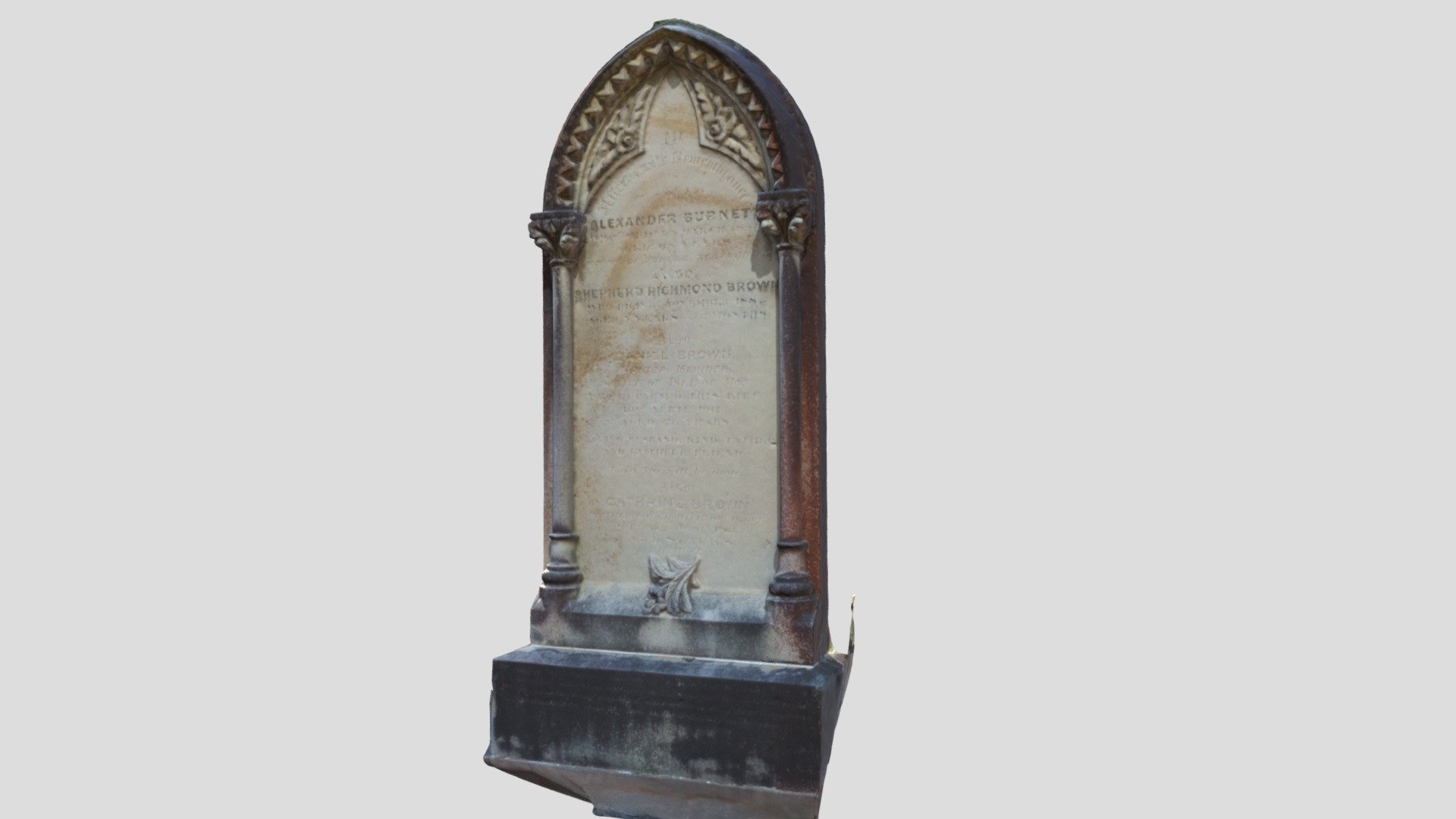 Carved headstone - Rookwood Cemetery  Sydney.