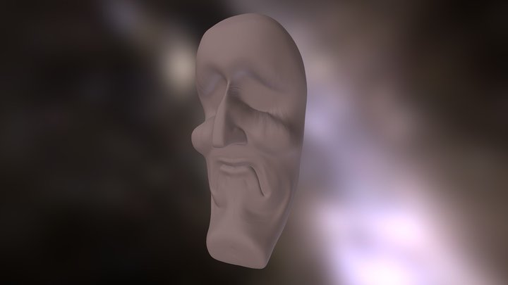 The Saddest Face 3D Model