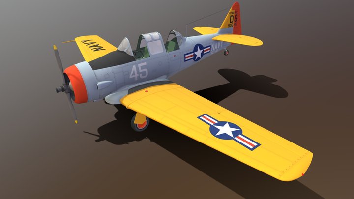 North American T-6 Texan – Gratis 3D-model STL