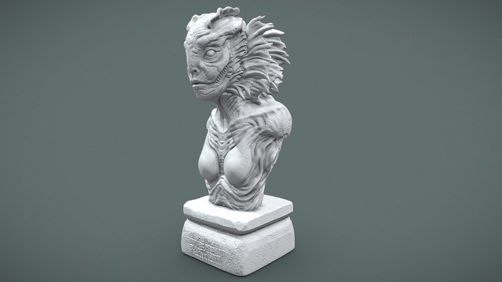 Gill Woman (Classic Monsters) - 3D Print 3D Model