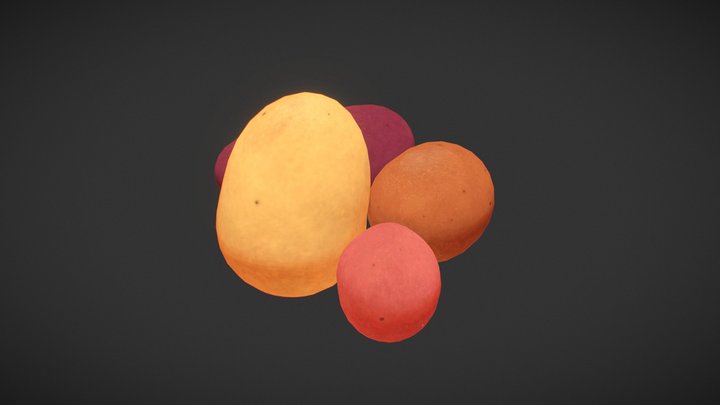 Secret Santa - Potatoes 3D Model