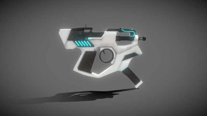 Sci-Fi SMG Variant B 3D Model