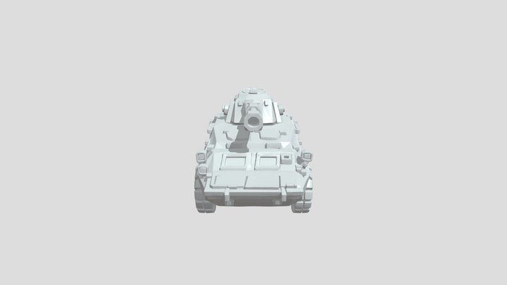 Low-poly armored combat vehicle