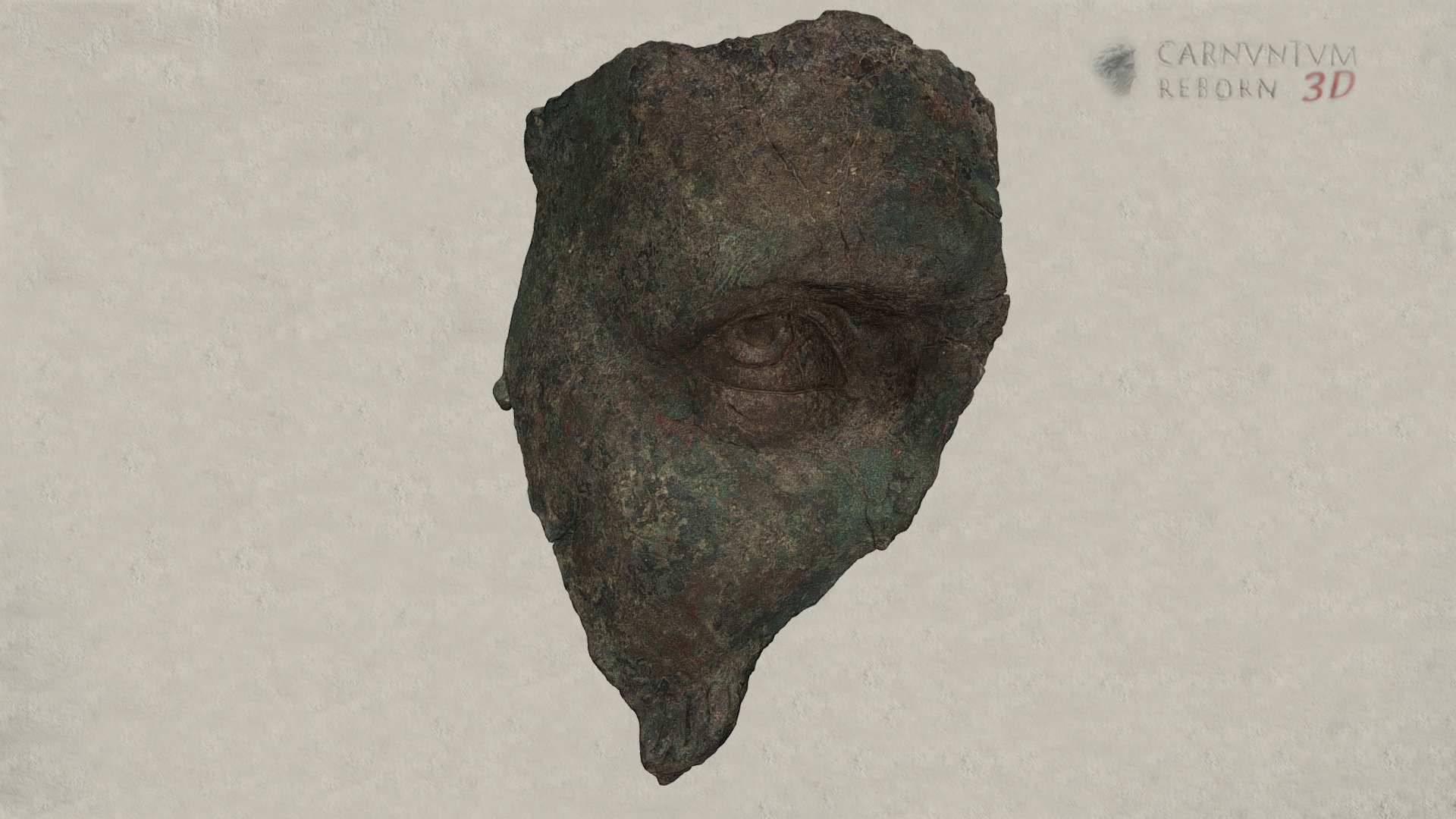 Fragment eines Porträtkopfes — Sketchfab embed 3D viewer