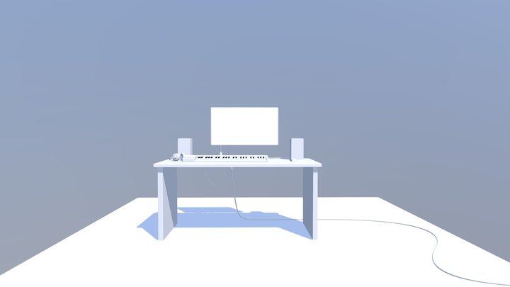 【K-NEXT Virtual Fan goods】K-NEXT Workdesk 3D Model