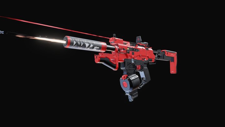Sifi Gun 3D Model